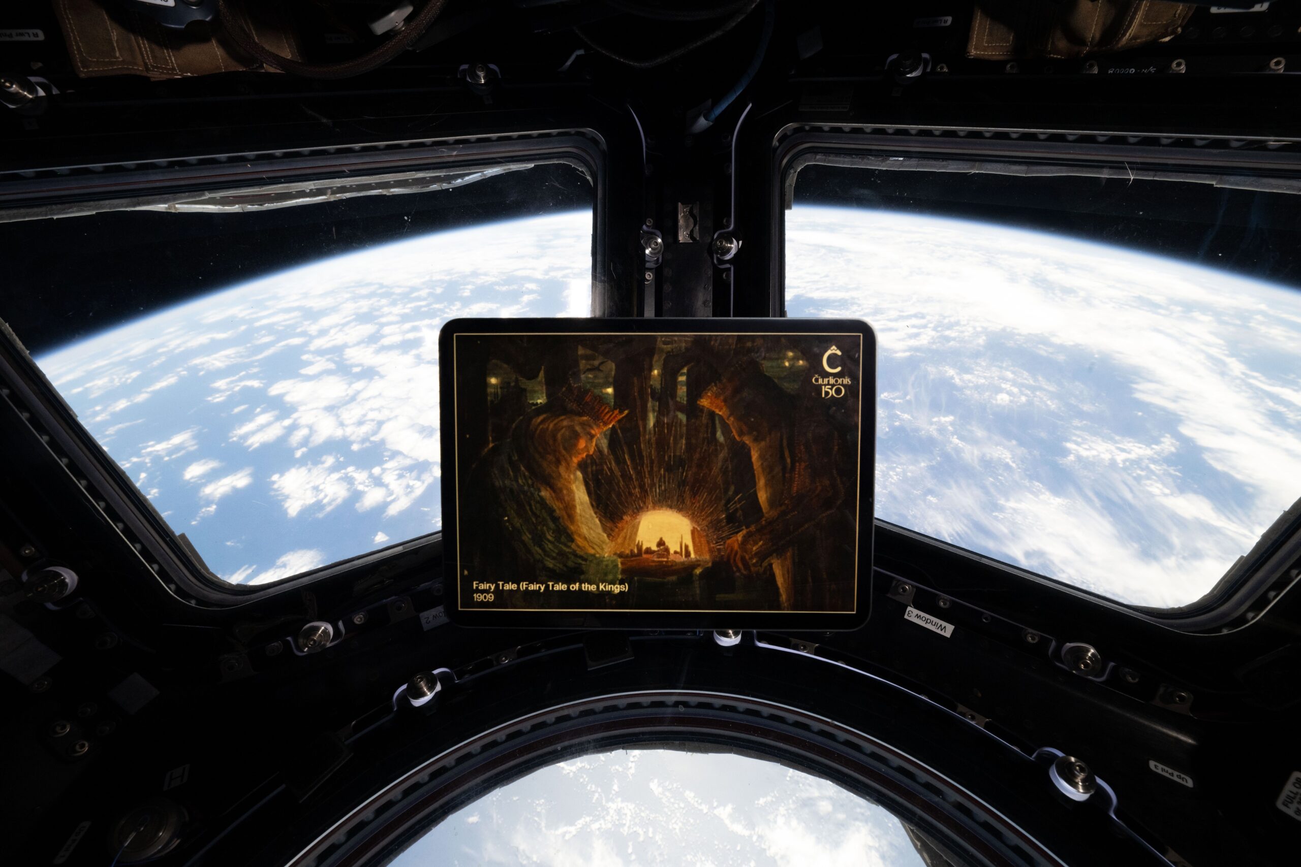 NASA Astronaut Honours Lithuanian Artist Čiurlionis from Space