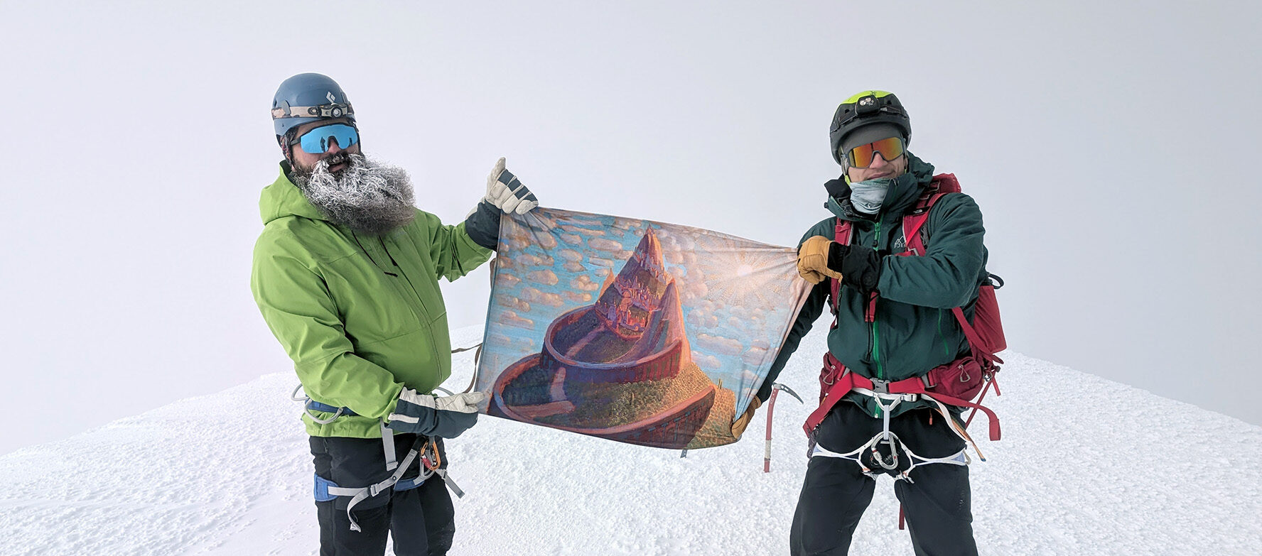 Lithuanian Mountaineers Honour Čiurlionis’ 150th Anniversary on Mount Kazbek