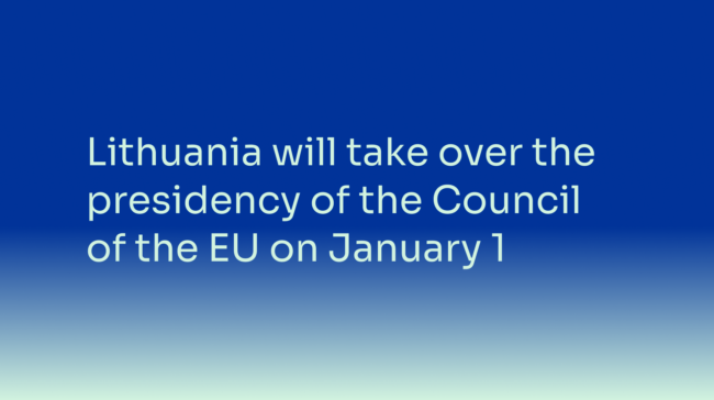 Budrys: with 100 days to go until Lithuania’s Presidency of the EU Council, we are ready
