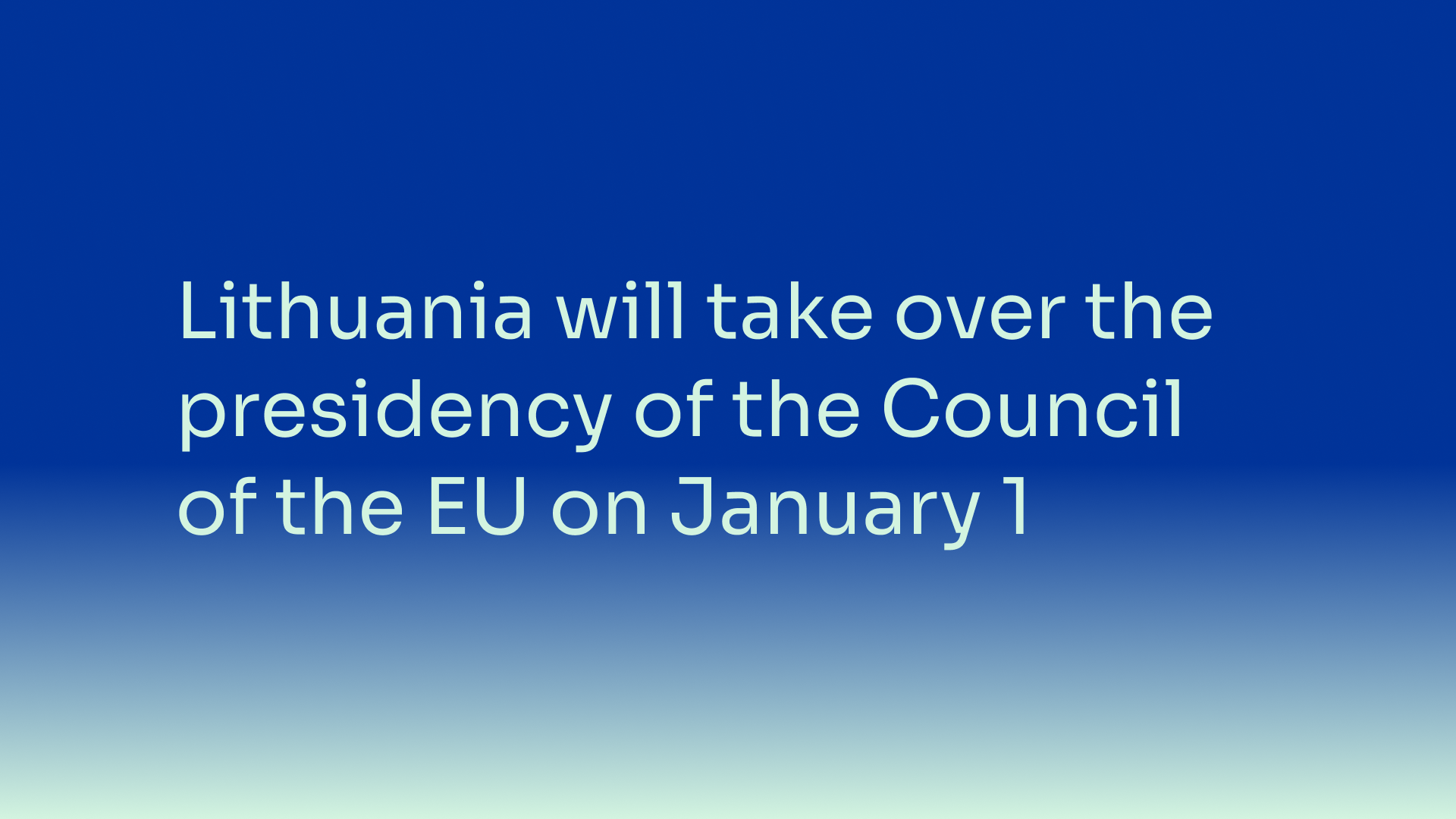 Budrys: with 100 days to go until Lithuania’s Presidency of the EU Council, we are ready