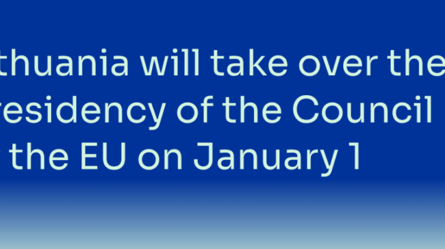 Budrys: with 100 days to go until Lithuania’s Presidency of the EU Council, we are ready